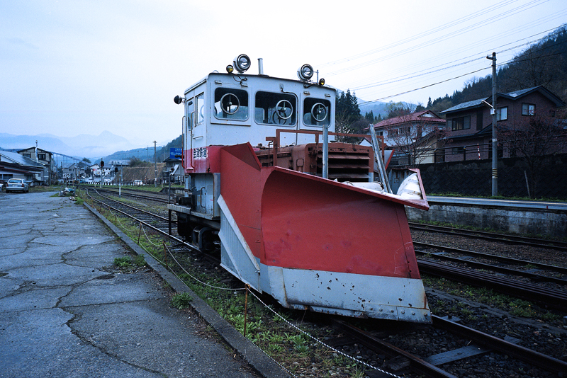 会津鉄道のラッセル車